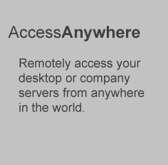 Remotely access your desktop or company servers from anywhere in the world